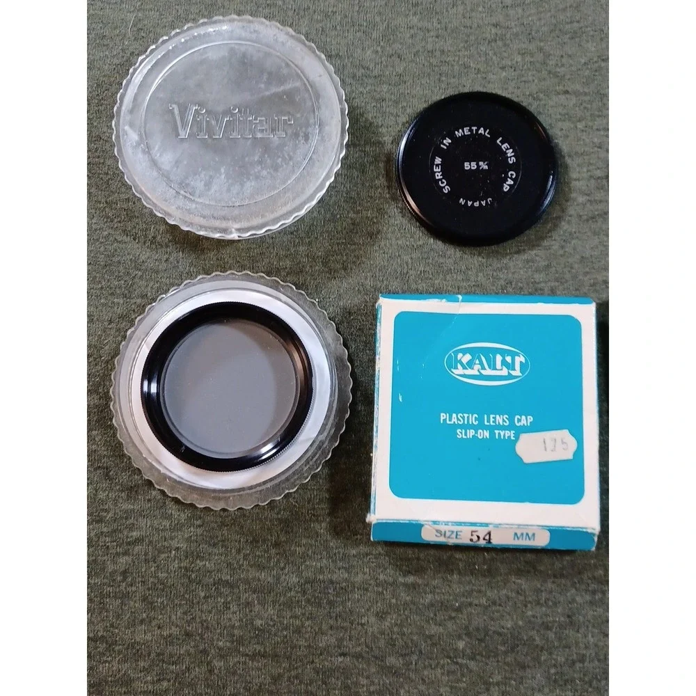 Vintage 2 Camera Lens Covers Meisels Vivitar